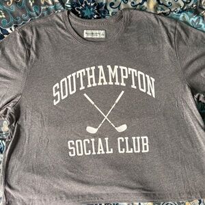 Abercrombie & Fitch Gray Southampton Social Club Tee